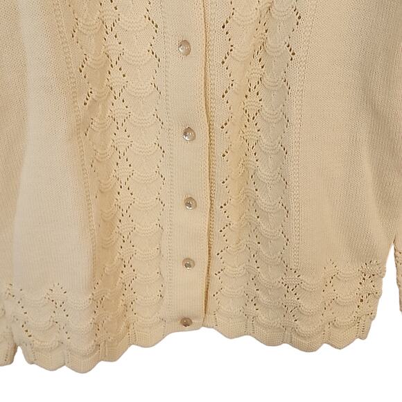Wintuk Ivory Knit Sweater/Cardigan - Picture 3 of 8